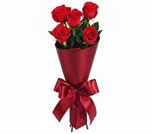 Букет 5 Красных роз Эдлесс Лав в Чурилково