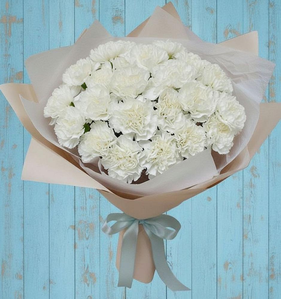 Букет цветов из: Гвоздики в Чурилково