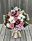 Букет цветов из: Альстромерии, Гвоздики, Розы и Хризантемы в Чурилково