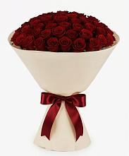 Букет 101 Бордовая роза Блэк Бакарра в Чурилково