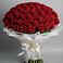 Букет 101 Красная роза Блэк Мэджик в Чурилково