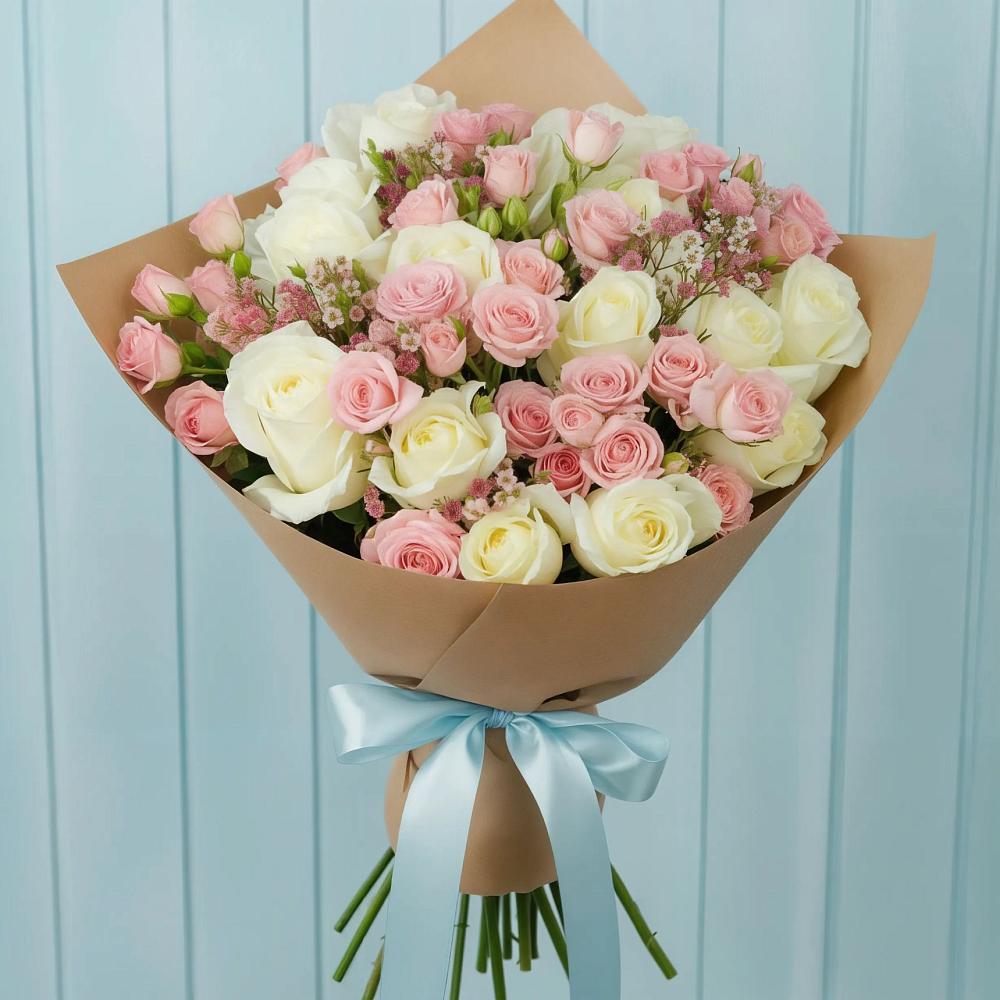 Букет цветов из: Розы в Чурилково