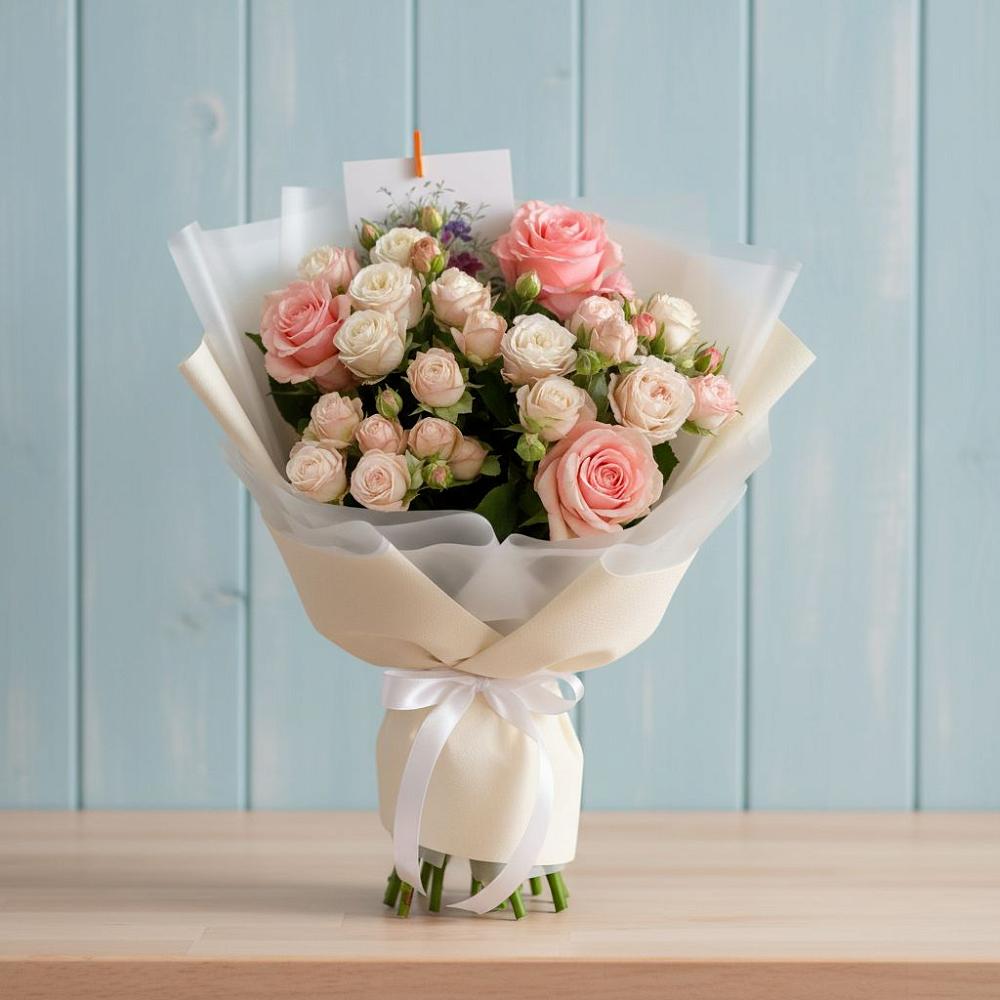 Букет цветов из: Розы в Чурилково