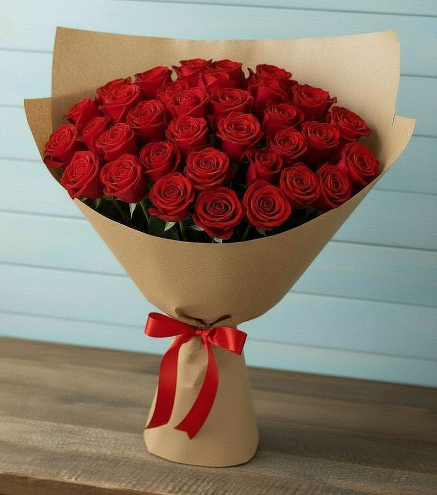 Букет Красные розы Милано в Чурилково