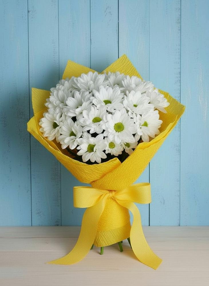 Букет цветов из: Хризантемы в Чурилково