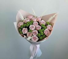 Букет цветов из:  Розы и Хризантемы в Чурилково