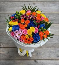 Букет цветов из:  Розы и Хризантемы в Чурилково