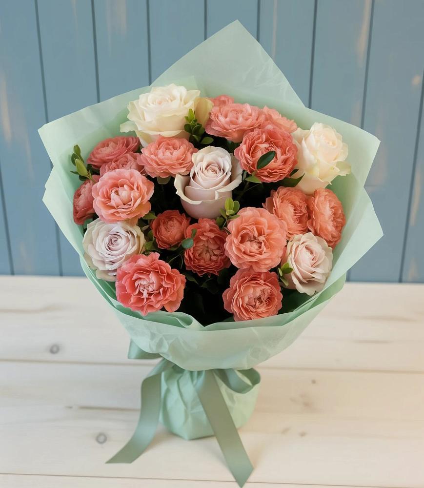 Букет цветов из: Розы в Чурилково