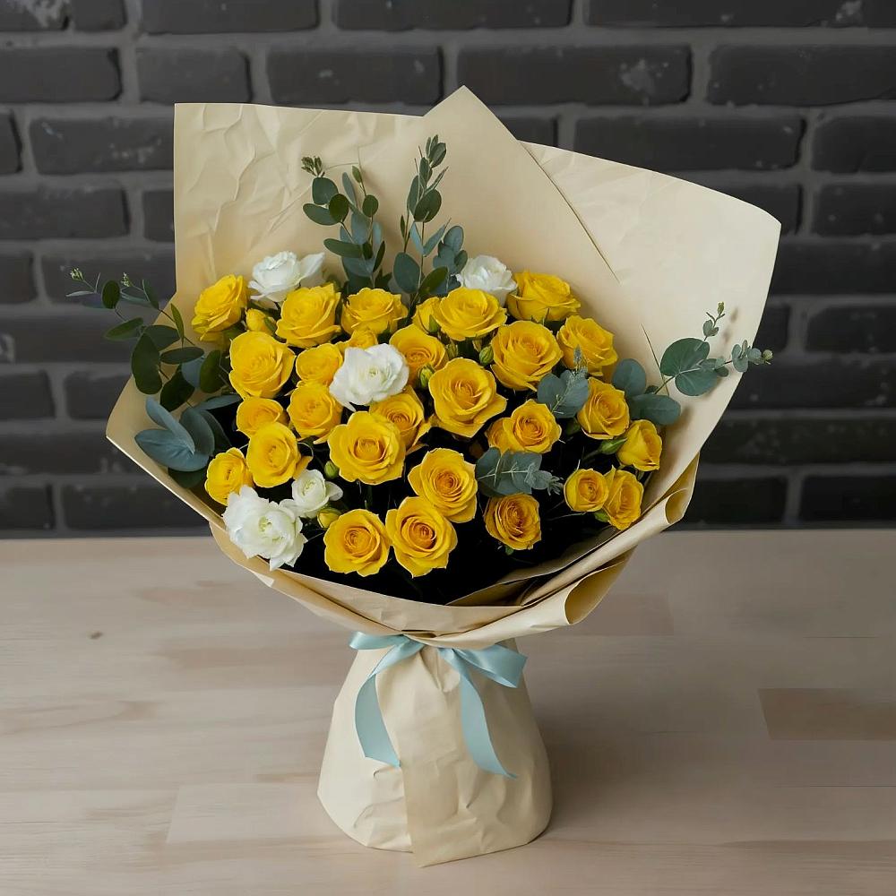 Букет цветов из: Розы в Чурилково