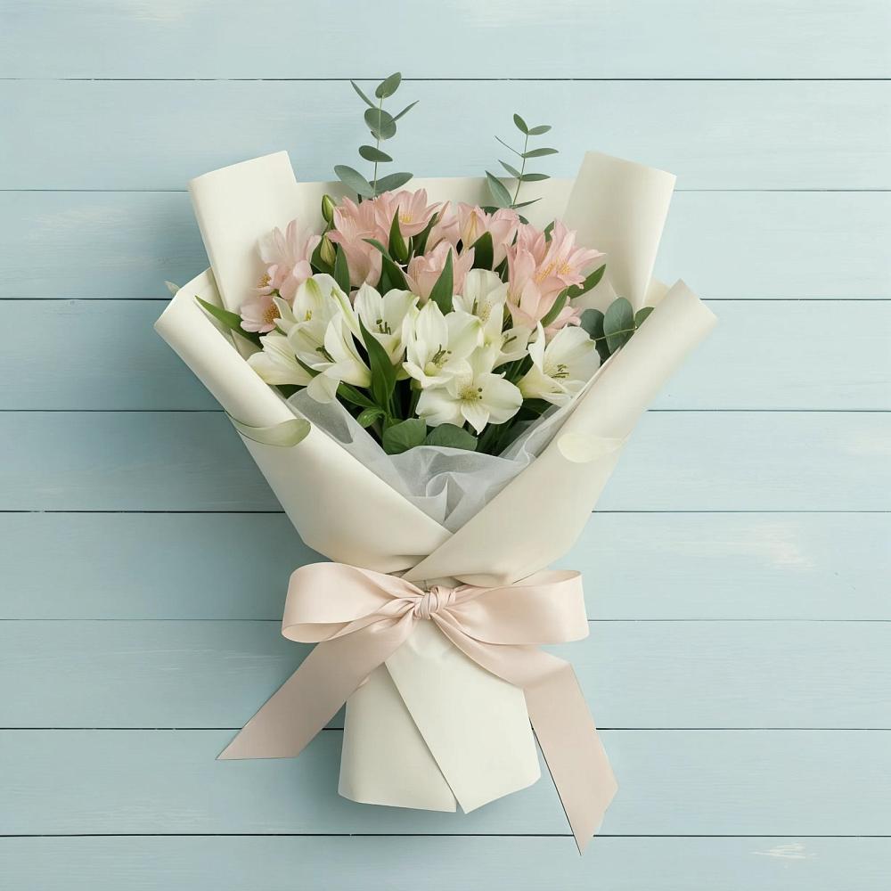 Букет цветов из: Альстромерии в Чурилково