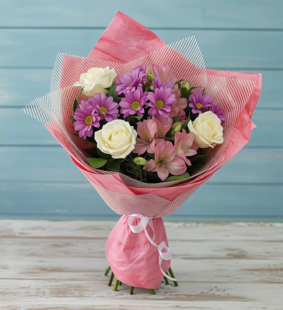 Букет цветов из: Герберы в Чурилково