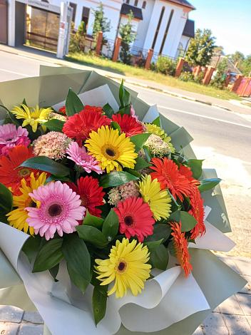 Букет цветов из: Герберы в Чурилково