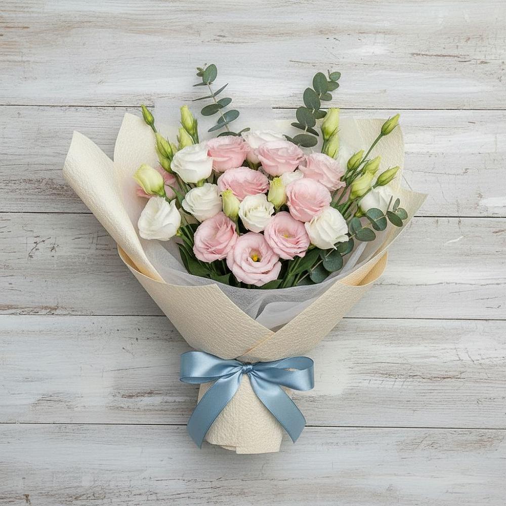 Букет цветов из: Лизиантусы в Чурилково